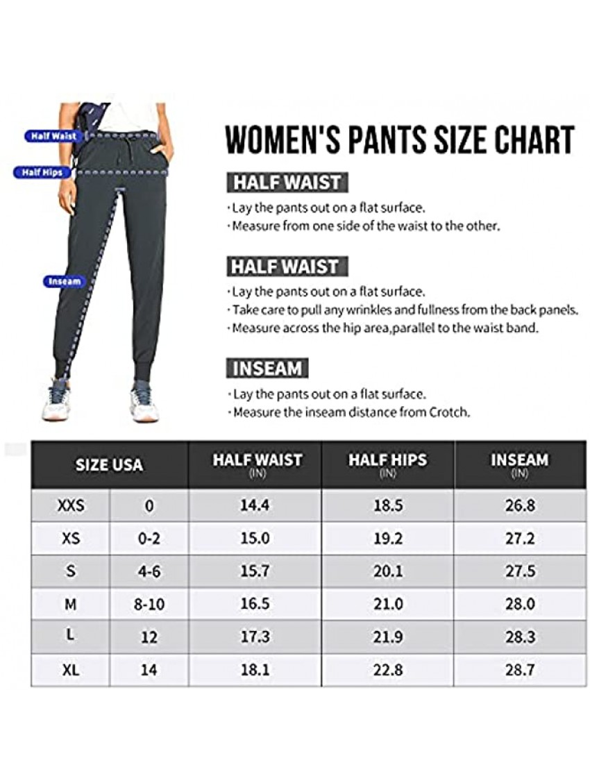 VANTONIA Women's Lightweight Joggers Pants Quick Dry Running Sweatpants Athletic Workout Track Pants with Elastic Waist