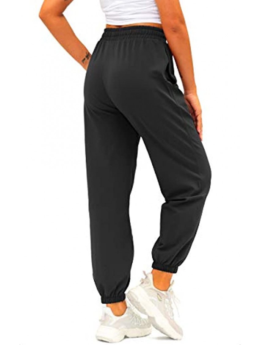 Women's Cotton Sweatpants High Waisted Pants with Pockets Athletic Fit Joggers for Women Lounge,Jogging