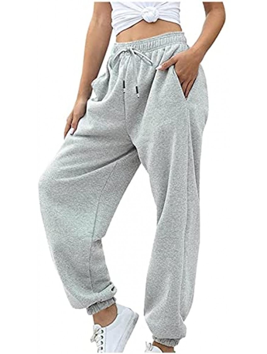 Alurban Sweatpants for Women Joggers Loose Fit Casual Joggers Workout Pants Drawstring High Waist Cinch Bottom Yoga Pants