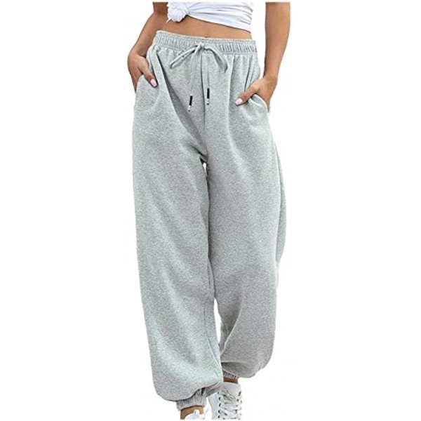 Alurban Sweatpants for Women Joggers Loose Fit Casual Joggers Workout Pants Drawstring High Waist Cinch Bottom Yoga Pants