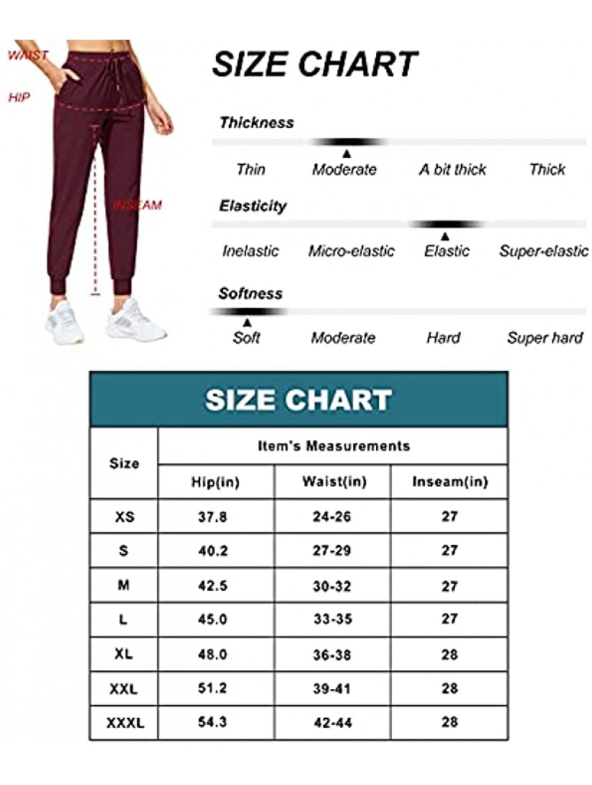 Libin Women's Joggers Pants Lightweight Running Sweatpants with Pockets Athletic Tapered Casual Pants for Workout,Lounge