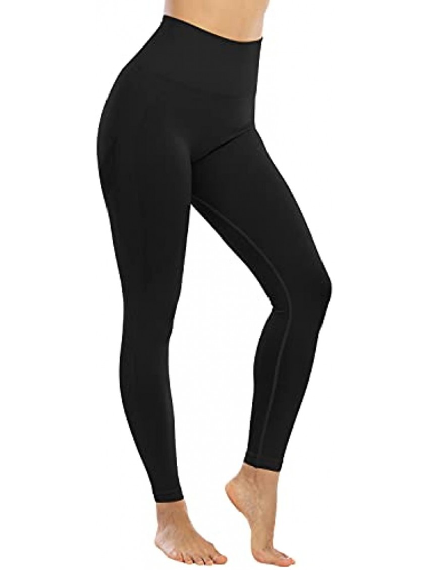NORMOV Seamless Butt Lifting Workout Gym Leggings for Women High Waist Tummy Control Compression Tights Yoga Pants