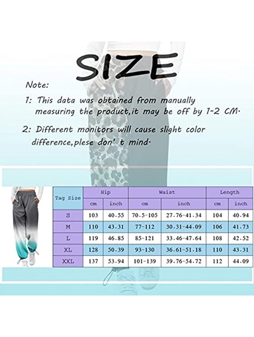 siilsaa Sweatpants for Women Women's Cotton Sweatpants Yoga Lounge High Waist Open Bottom Athletic Jogger Pants with Pockets