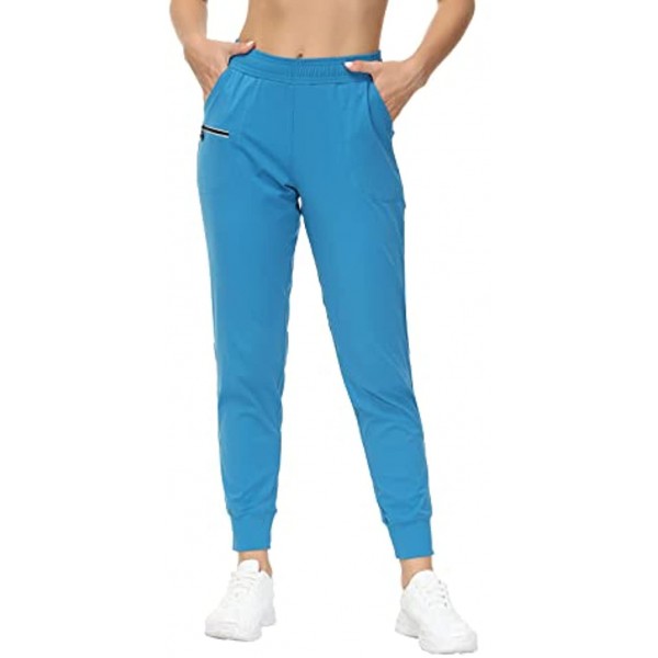Women’s Jogger Pants with Zipper Pocket High Waist Sports Running Hiking Pants