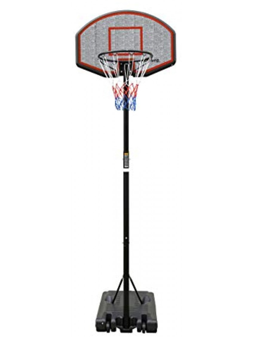 aokung Teenager Youth Height Adjustable 6.2ft to 8.5ft Basketball Hoop 36 Inch Backboard Portable Basketball Goal System with Stable Base and Wheels Indoor Outdoor Use