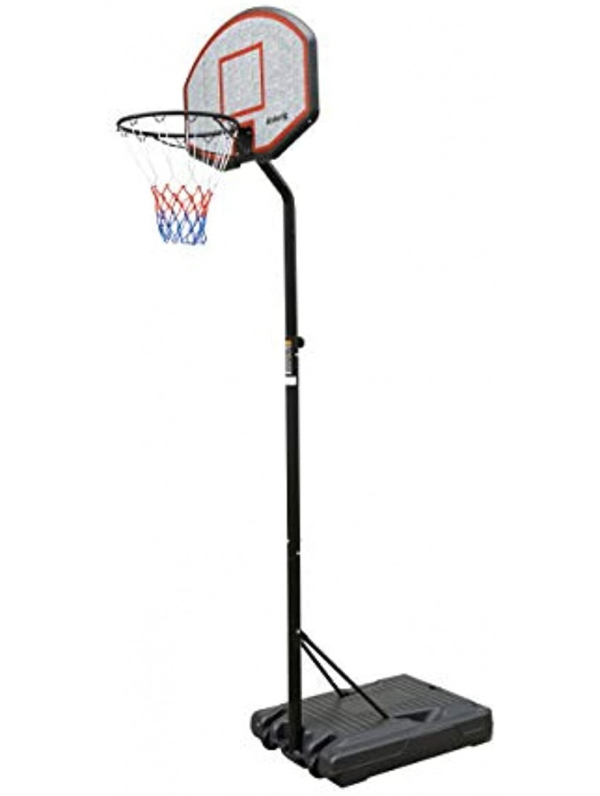 aokung Teenager Youth Height Adjustable 6.2ft to 8.5ft Basketball Hoop 36 Inch Backboard Portable Basketball Goal System with Stable Base and Wheels Indoor Outdoor Use