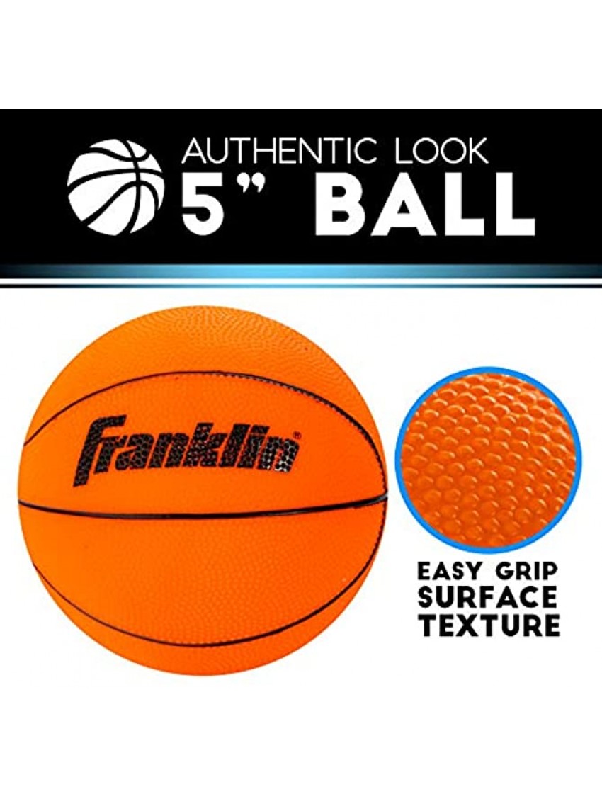 Franklin Sports Over The Door Basketball Hoop Slam Dunk Approved Shatter Resistant Accessories Included