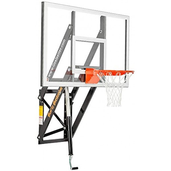 Goalsetter Adjustable Glass Backboard Wall Mounted Basketball Goal Multiple Size and Rim Options Available