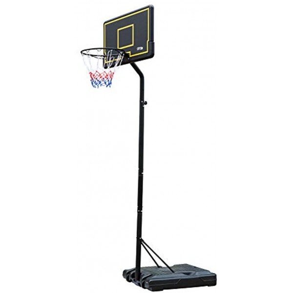 HaoKang Height-Ajustable Portable Basketball Hoop ,35” Background w  Wheels System in Outdoor