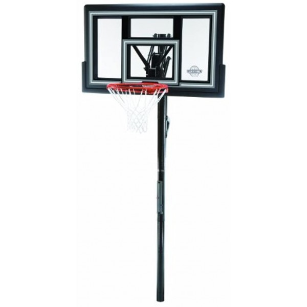 Lifetime 1084 Height Adjustable In Ground Basketball System 50 Inch Shatterproof Backboard