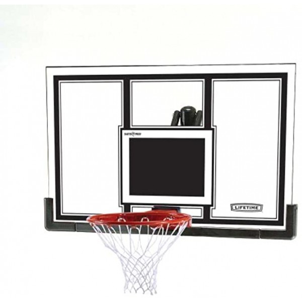 Lifetime 71526 Backboard and Rim Competition Combo Black Orng 54-Inch