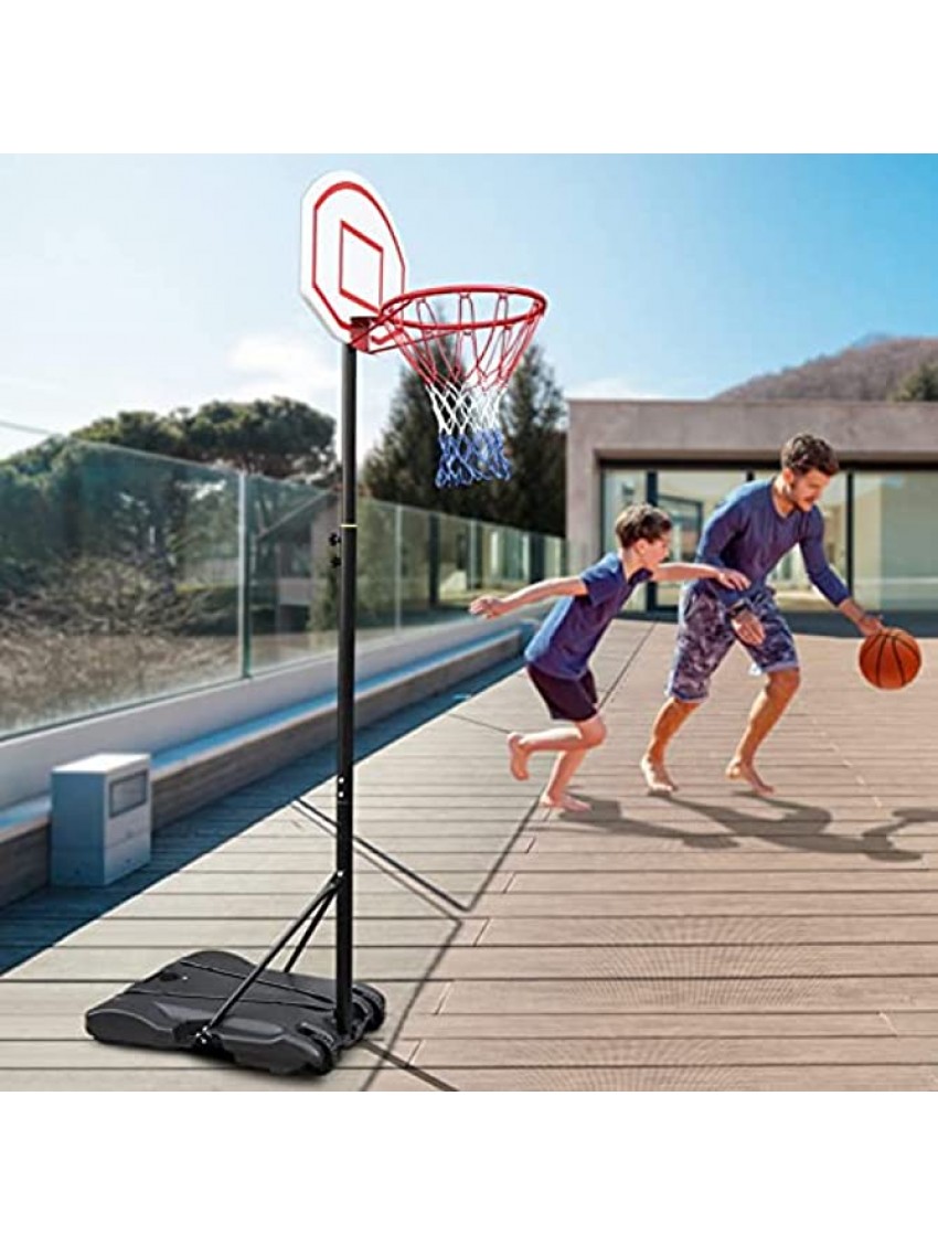 Ochine Basketball Hoop Basketball System Portable Basketball Goal Basketball Equipment with Adjustable Height 5.2ft to 7ft Backboard Stable Base and Wheels for Youth and Adults Ship from USA