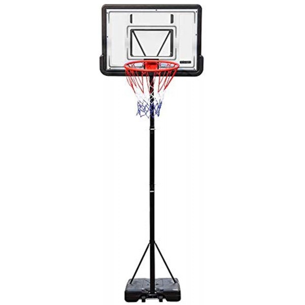 PEXMOR Portable Basketball Hoop Height Adjustable 5.9'-10' Basketball Stand Backboard System for Both Youth and Adults w Wheels 2 Nets Shatterproof PVC Backboard Indoor & Outdoor