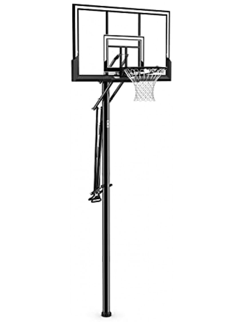 Spalding 52" Performance Acrylic AccuGlide® In-ground Basketball Hoop