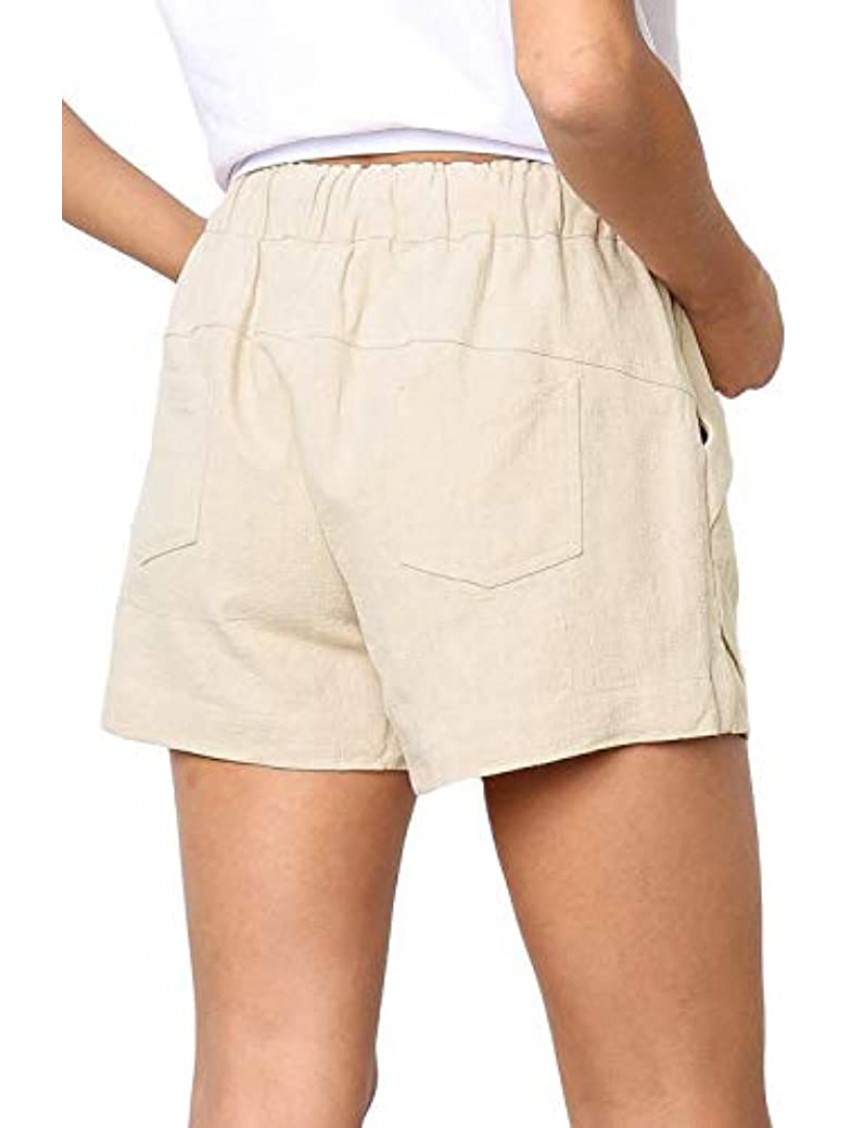 ANFTFH Womens Linen Shorts Sundresses for Women Summer Cute Casual Denim Shorts