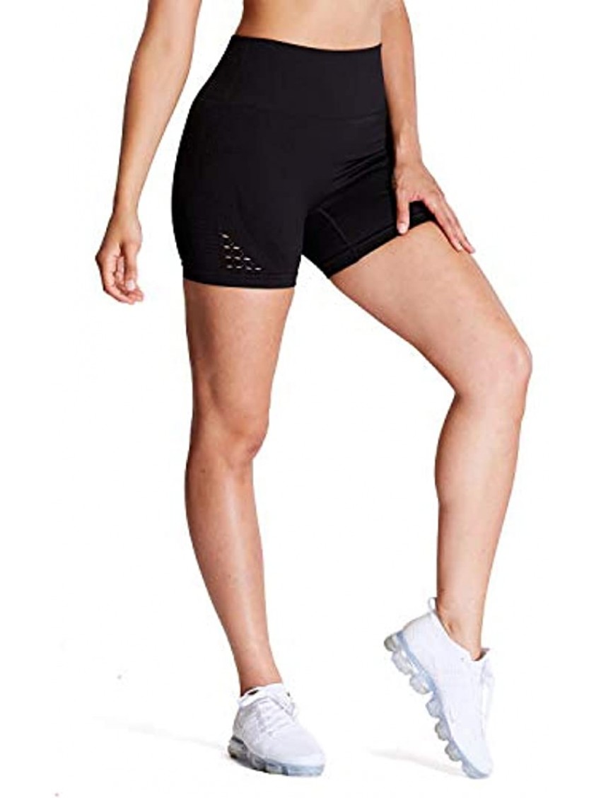 Aoxjox Women's High Waisted Workout Yoga Gym Energy Seamless Shorts