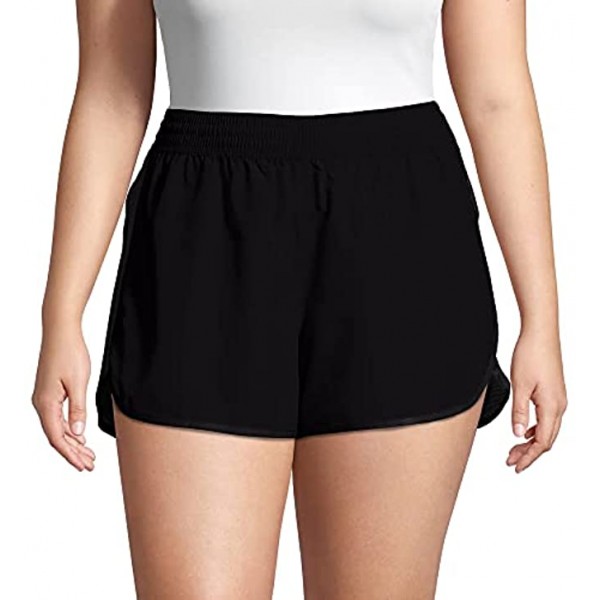 JUST MY SIZE Women's Plus Size Active Woven Run Short