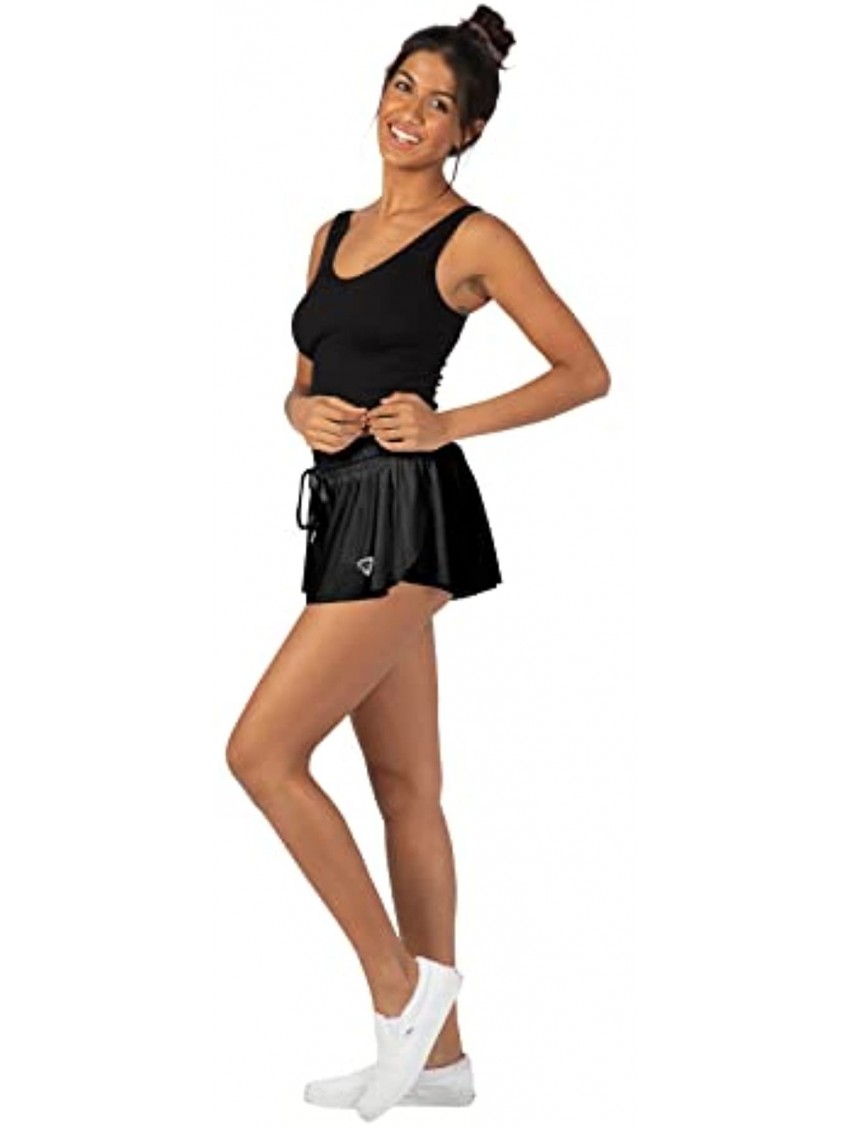 KEIKI KONA 2-in-1 Flowy Fitness Shorts Quick Dry Comfortable Workout Shorts with Drawstring
