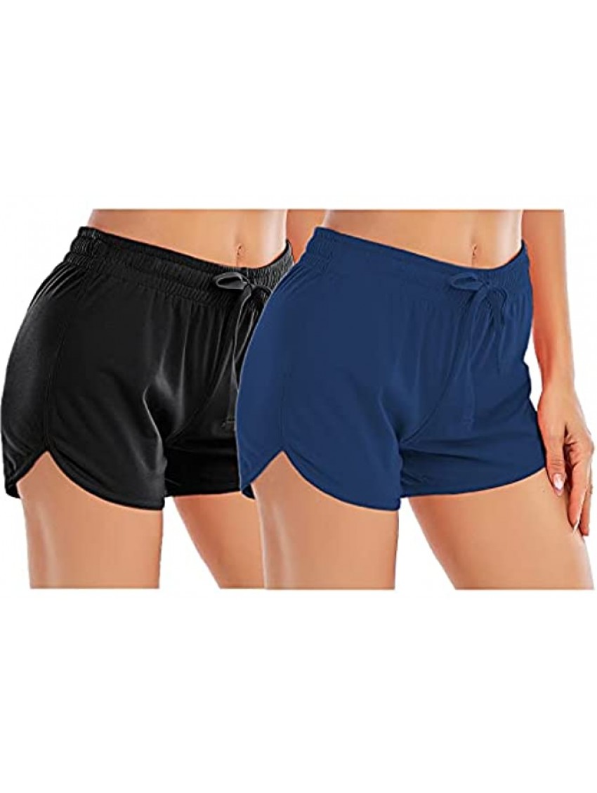 MCPORO Workout Yoga Running Shorts for Women Gym Athletic Activewear