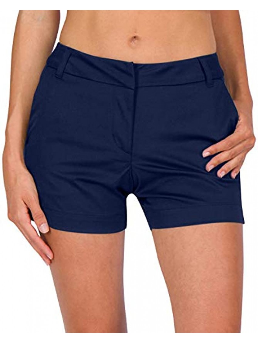 Three Sixty Six Womens Golf Shorts Quick Dry Active Shorts with Pockets Athletic and Breathable 4 ½ Inch Inseam