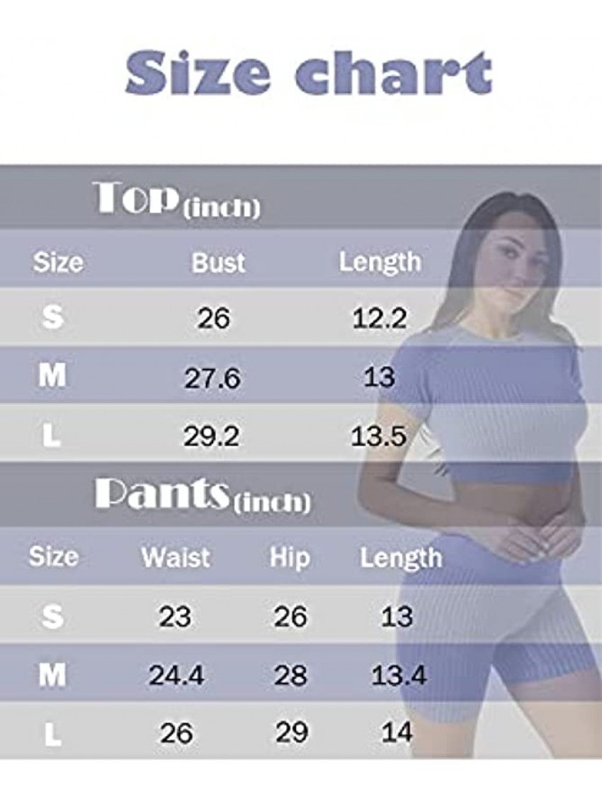 DDBO Women's Workout Set for Women 2 Piece Outfits Seamless Yoga Gym Shorts High Waisted Sports Set