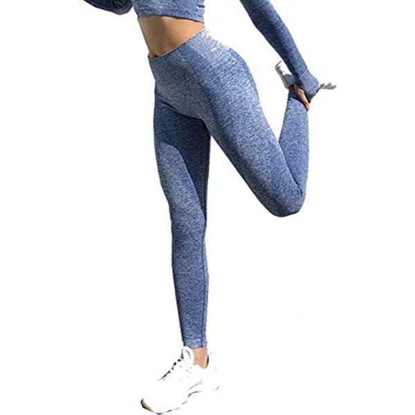 M MAYEVER Womens Seamless Tracksuit Workout Outfits Set Crop Top High Waist Yoga Leggings Pants Sweatsuit Sports Active