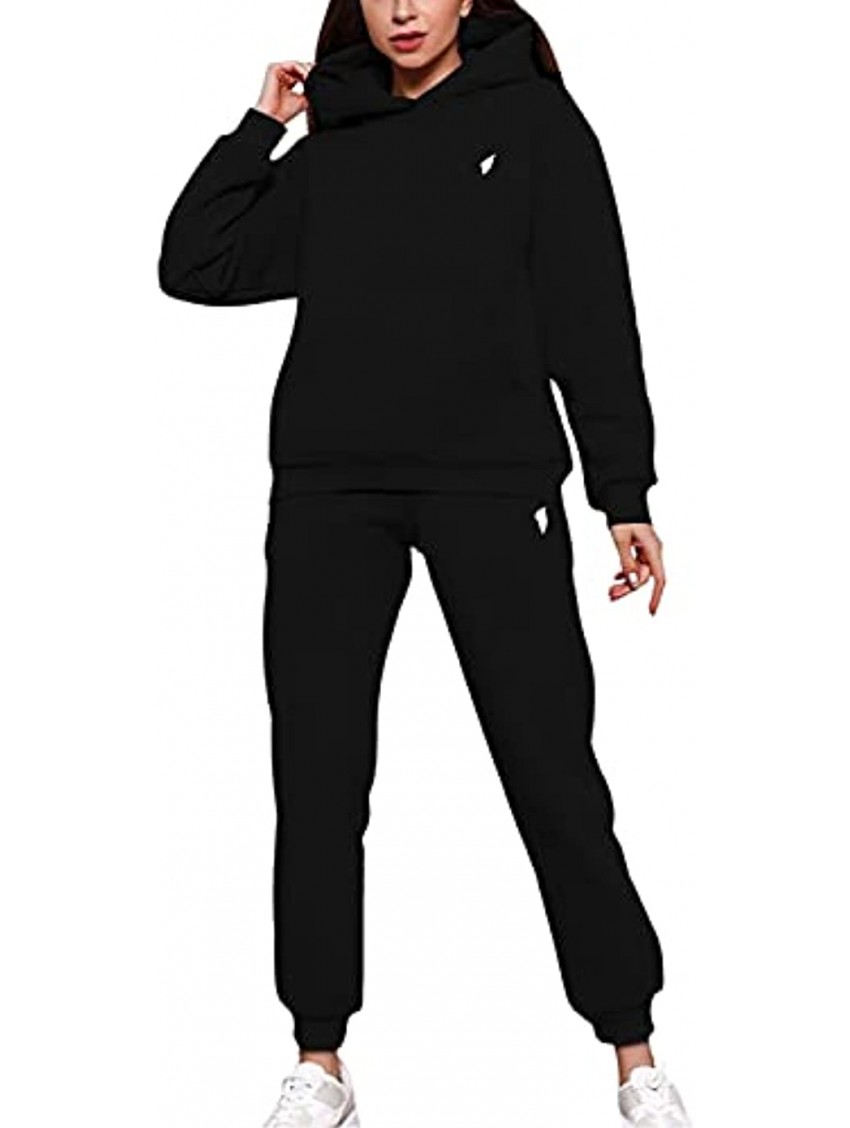 Sweatsuits for Women Set 2 Piece Oversized Hoodie and Joggers Casual Hoodie Sweatshirts Long Pants Outfits Tracksuit