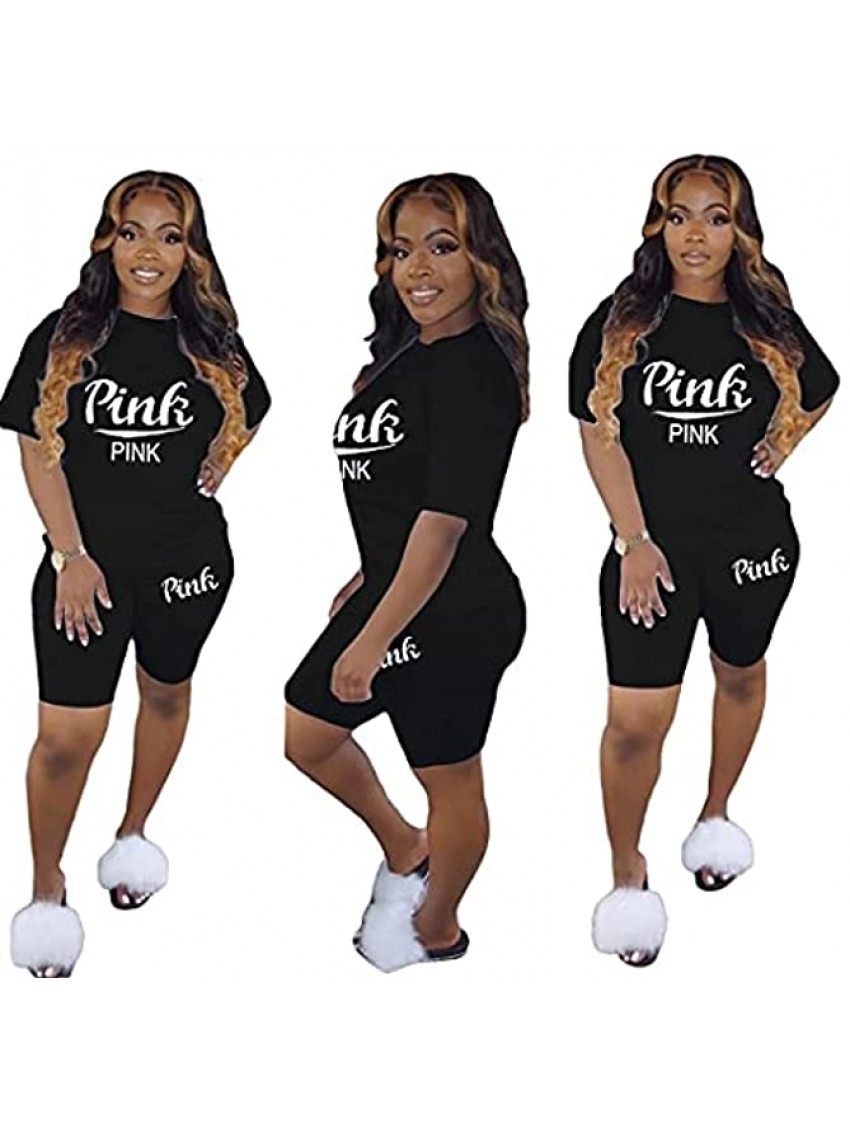 Wuitrie 2 Piece Outfits for women Letter printed Casual Tracksuit Long Sleeve Pullover Bodycon Pants Sets jogging suits
