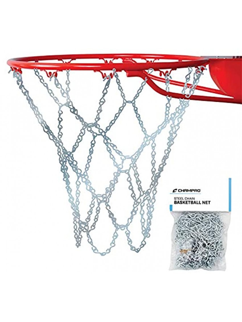 Champro Basketball Net Steel Chain Silver 21-Inch
