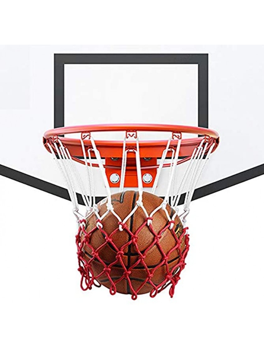 Eshan Nylon Basketball Net Hoop Heavy Duty Thick 12 Loops Replacement Net for Indoor or Outdoor