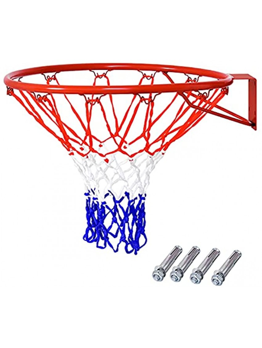Goplus Basketball Rim Net Basketball Hoop Wall Door Mounted Indoor Outdoor Hanging 18"