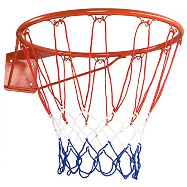 GYMAX Basketball Rim 18" Wall Door Mounted Basketball Rim Goal Net Basketball Hoop for Indoor Outdoor