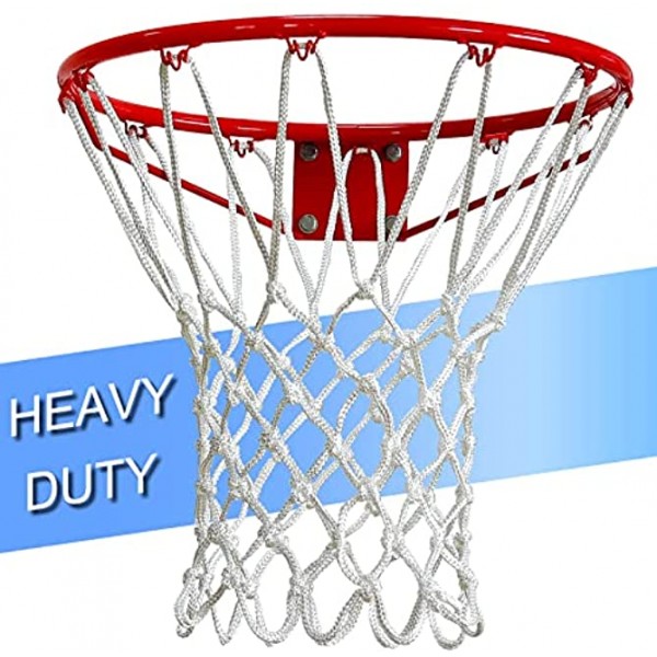 LAO XUE Basketball Net Outdoor,7.16 oz Professional Heavy Duty Basketball Net Replacement,All Weather Anti Whip Suitable for Outdoor Standard 12 Loops Basketball Hoop