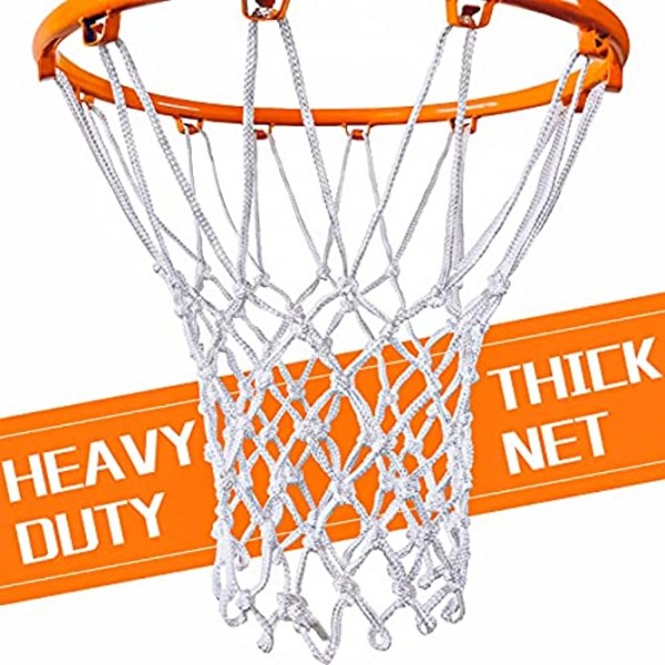 NEIJIANG Basketball Net Replacement Outdoor Upgraded Thickening Heavy Duty All Weather Anti Whip Fits Standard Indoor or Outdoor 12 Loops Rim