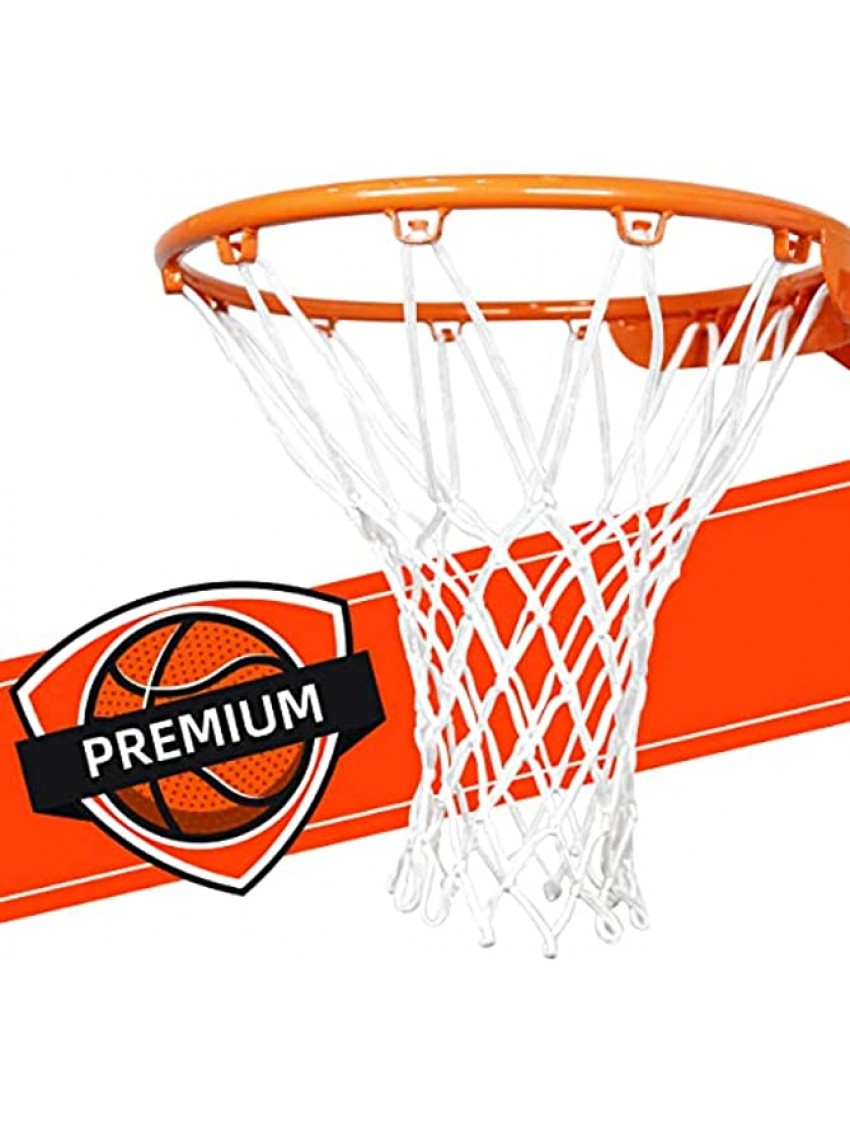 PACEARM Basketball Net Replacement Heavy Duty Net All Weather Anti Whip Fits Indoor & Outdoor Rims 12 Loops