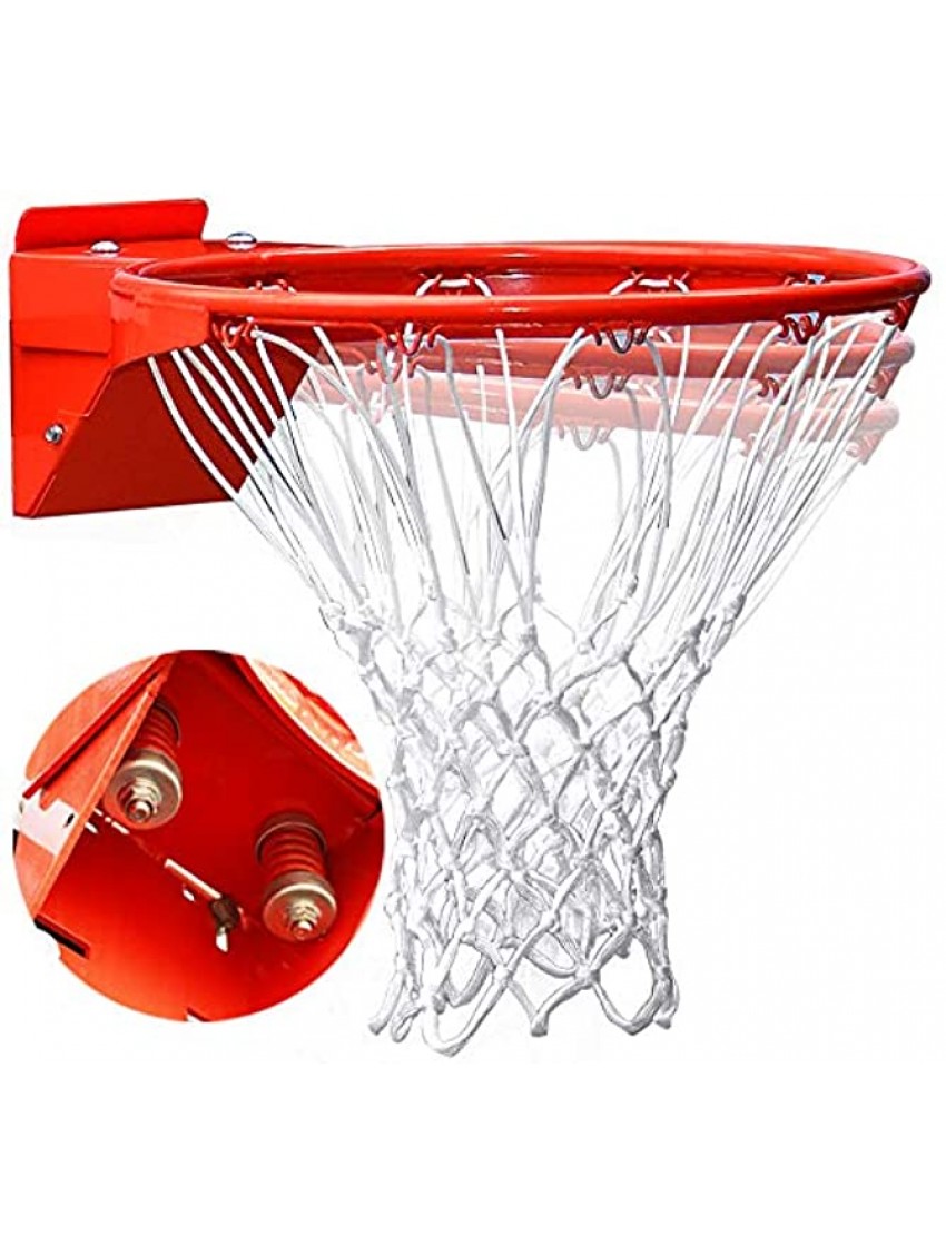 Pro Slam Professional 180º Heavy Duty Breakaway Basketball Rim，18 inch Double Spring Flex Rim Goal Replacement fit Indoor and Outdoor Backboard