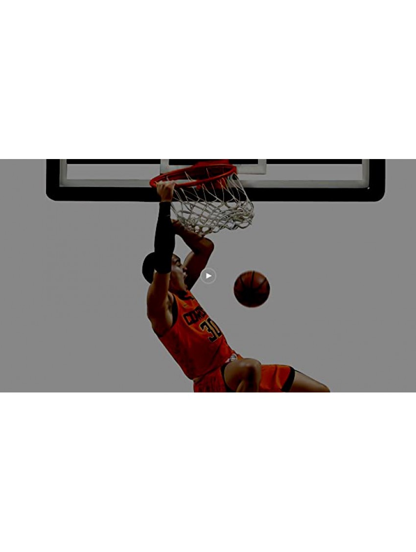PROGOAL Breakaway Basketball Rim Heavy Duty Flex Rim Replacement 5 8-In Standard Goal Reinforced Mounting Bracket Fit Most Size Backboards Indoor and Outdoor