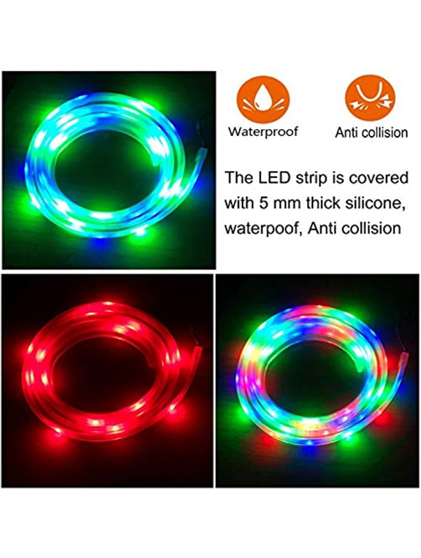 SCOTEEP Solar LED Basketball Hoop Lights LED Basketball Rim Light Ideal for Kids Adults Parties and Training Waterproof 8 Modes Multicolor for Playing at Night Outdoors