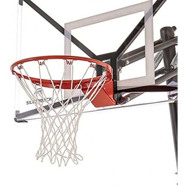 Silverback Deluxe Breakaway Rim with Nylon Net Compatible NXT and Goaliath GoTek In-Ground and Wall-Mounted Basketball Hoops