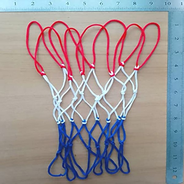 Small Replacement Net for Mini Basketball Hoop Fits 8 Loops 8"-10.25" Rims All Weather Anti Whip