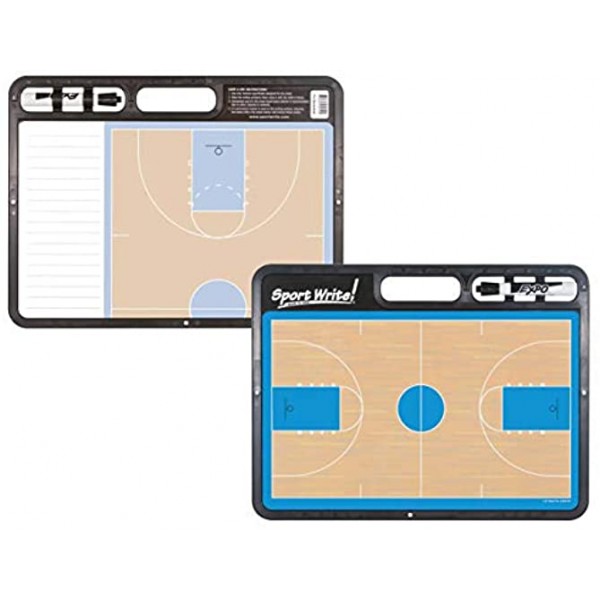 Sport Write Pro Basketball Dry-Erase Board with half-court feature