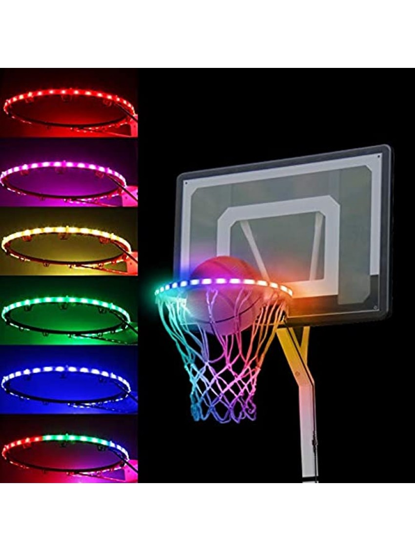 Ucomeuni LED Basketball Hoop Lights Outdoors 100 Lumen Waterproof Basketball Rim Lights