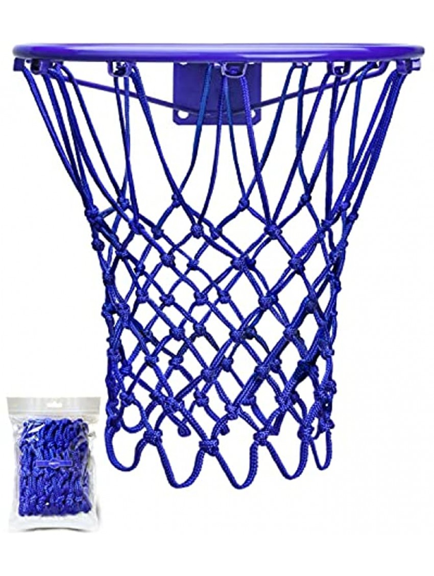 XXXYYY Basketball Net Replacement Heavy Duty 2022 Professional On-Court Quality [6.88Ounce] Fits Outdoor Indoor Standard 12 Loops Rim All Weather Anti Whip