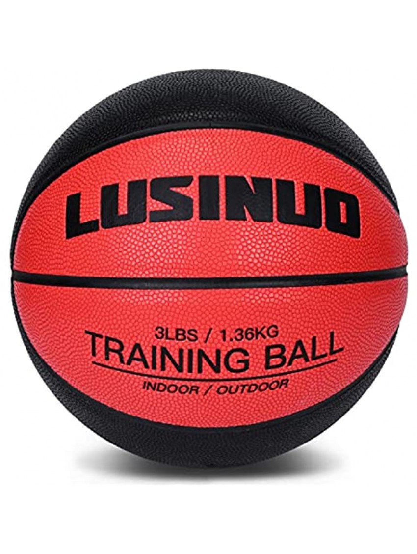 29.5" Weighted Training Basketball Indoor Outdoor Heavy Weight Training Basketball for Improving Ball Handling Shooting Passing and Training Dribbling Drills |3lbs Size 7 Heavy Basketball