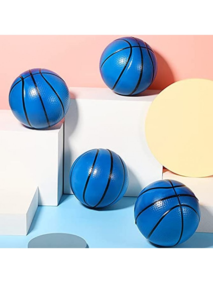4 Pieces Mini 5 Inch Foam Basketball Mini Trampoline Sports Ball Soft Replacement Small Basketball Toy for Indoor Outdoor Kids Basketball Game Party Favors