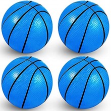 4 Pieces Mini 5 Inch Foam Basketball Mini Trampoline Sports Ball Soft Replacement Small Basketball Toy for Indoor Outdoor Kids Basketball Game Party Favors