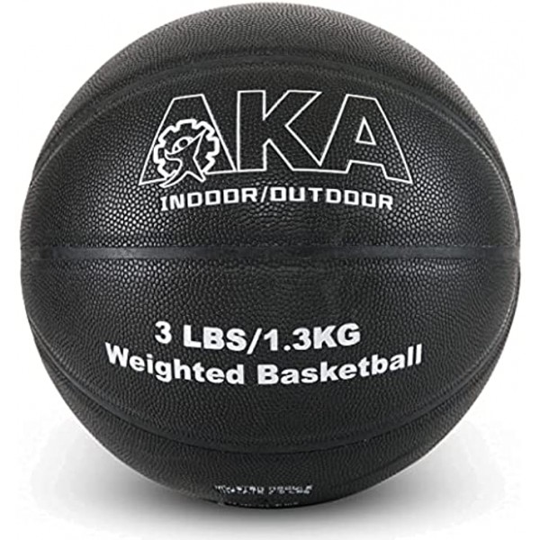AKA Weighted Leather Basketball | 3.3lbs 29.5'' Size 7 Heavy Basketball