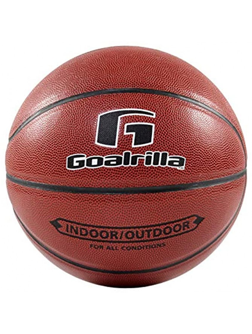 Goalrilla Indoor Outdoor Men's Regulation Size Basketball with Composite Cover and Incredible Durability Size 7