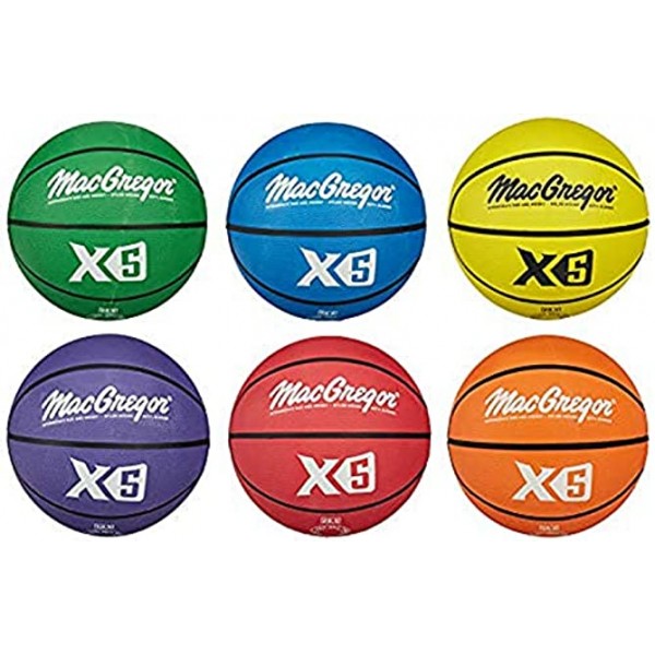 MacGregor Multicolor Basketballs Set of 6