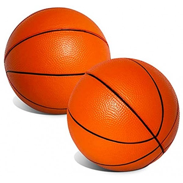 Mini 5” Orange Foam Basketballs for Skywalker Sports Trampoline Basketball Hoop Game | Replacement Foam Basketballs for Trampoline Basketball Sets | Set of 2 Balls